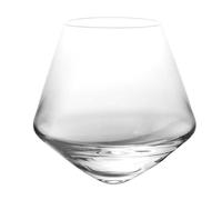 TOYANDONA Verre à Whisky en Cristal Soufflé Main 300ml, Haute Transparence, Résistant Chaud Froid, Forme Arrondie pour Restaurants et Ktv