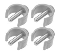 TOYANDONA Verrous À Goupille De Canne 4pcs En ABS Et Acier Clips En Forme De C Pour Accessoires De Béquilles Usage Polyvalent Pour Randonnée Et Seniors