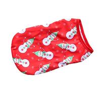 TOYANDONA Veste pour Animal de Compagnie Thème Noël Polyester Imprimé Joyeux Confortable et Respirant pour Petits Chiens et Tenue Festive de Noël
