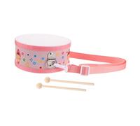 TOYANDONA Wooden Double-sided Drum Set With Adjustable Strap And Drumsticks Cartoon Hand Drum Toy For Boys And Instrument For Early Music Education