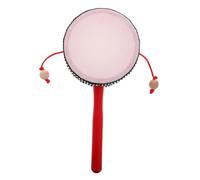 TOYANDONA Wooden Monkey Drum for Kids Toddlers Traditional Chinese Orff Music Instrument with Spinning Rhythm Ball for Auditory and Coordination Development