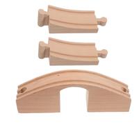 TOYANDONA Wooden Train Track Expansion Toy Set Sturdy DIY Bridge Pieces for Creative Railway Layouts Educational and Compatible with Toy Wooden Railway Accessories