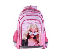 TOYBAGS Barbie Sac à Dos Double Compartiment Adaptable au Chariot 41,5 x 30 x 17 cm, Cartable Mixte Enfant, Noir, L