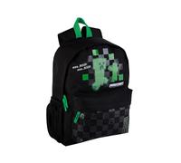 TOYBAGS Sac à dos américain Minecraft 42 x 31 x 13,5 cm, unisexe, pour enfants, noir, L, Noir, L