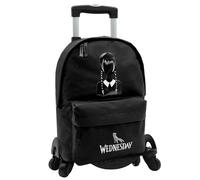 TOYBAGS Sac à dos scolaire American Wednesday, unisexe enfants, Noir, Grand, Noir, L