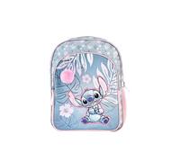 TOYBAGS Sac à dos scolaire Stitch Pink - Double compartiment - Avec accessoire POM-POM adaptable au chariot - Compartiment porte-documents - Dos rembourré - 44 x 30 x 20 cm, multicolore, M