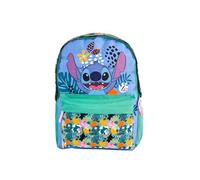 TOYBAGS Sac à dos scolaire Stitch Tropical - Adaptable au chariot - Dos rembourré - Compartiment porte - Intérieur entièrement doublé et personnalisé - 42 x 31 x 13,5 cm, multicolore, M, Décontracté