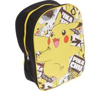 TOYBAGS Sac à dos unie pour enfants Pokemon avec face 3D, Eva, 40 x 30 x 15 cm Sac à dos scolaire, noir