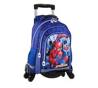 TOYBAGS Spiderman Sac à dos double compartiment adaptable 41,5 x 30 x 17 cm scolaire unisexe pour enfants, noir, L, Noir, L