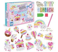 TOYESS DIY Diamant Peinture, 15 Ensembles de Kit 5D Diamond Painting Licorne, Jouet Bricolage Enfant Kits de Loisirs Créatifs, Diamond Painting Enfant 6 7 8 9 10 11 12 Ans, Licornes TYZSH01-UNI