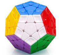 TOYESS Megaminx 3x3 Stickerless, Dodécaèdre Speed Cube 3x3x3 Cube Magique Cadeau de Noël pour Les Enfants et Adultes (sans Autocollant)