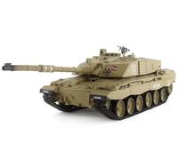 toyfigurehut Télécommande radio à l'échelle 1:16 2,4 GHz Challenger 2 Char de combat principal 72 cm RC Fumée et son (engrenage et piste en métal
