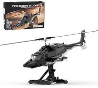 ToyGhillied Air-wolf MOC-149250 Lot de 1039 blocs de construction d'hélicoptère MOC, cadeau créatif et décoration d'intérieur, MOC-149250