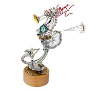 ToyGhillied Modèle hippocampe mécanique avec boîte à musique, puzzles, 3D en métal, steampunk biologie marine, puzzle 3D, décoration d'intérieur, 1000 pièces