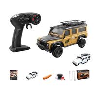 ToyGhillied RC Crawler avec 4 roues motrices et double carrosserie, modèle RC Crawler 1:43 avec commande entièrement proportionnelle, contrôle par application et LED, modèle de véhicule comme cadeau