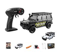 ToyGhillied RC Crawler avec 4 roues motrices et double carrosserie, modèle RC Crawler 1:43 avec commande entièrement proportionnelle, contrôle par application et LED, modèle de véhicule comme cadeau