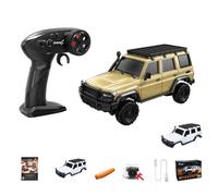 ToyGhillied RC Crawler avec 4 roues motrices et double carrosserie, modèle RC Crawler 1:43 avec commande entièrement proportionnelle, contrôle par application et LED, modèle de véhicule comme cadeau