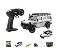 ToyGhillied RC Crawler avec 4 roues motrices et double carrosserie, modèle RC Crawler 1:43 avec commande entièrement proportionnelle, contrôle par application et LED, modèle de véhicule comme cadeau