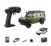 ToyGhillied RC Crawler avec 4 roues motrices et double carrosserie, modèle RC Crawler 1:43 avec commande entièrement proportionnelle, contrôle par application et LED, modèle de véhicule comme cadeau