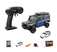 ToyGhillied RC Crawler avec 4 roues motrices et double carrosserie, modèle RC Crawler 1:43 avec commande entièrement proportionnelle, contrôle par application et LED, modèle de véhicule comme cadeau