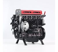 ToyGhillied TECH L4 Modèle de moteur qui fonctionne, DM111 3D en métal turbocompressé en ligne pour quatre moteurs de voitures d'ingénierie mécanique à monter soi-même Kit de modèle de moteur L4 pour