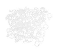 Toygogo 100pcs Appâts Bandes élastiques Bouillie Pellet Bagues en Caoutchouc pour La Pêche à La Carpe Appâts Pêche Transparents Brancards Taille 3mm 5mm 7mm - Clair, L