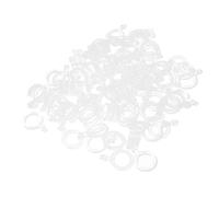 Toygogo 100pcs Appâts Bandes élastiques Bouillie Pellet Bagues en Caoutchouc pour La Pêche à La Carpe Appâts Pêche Transparents Brancards Taille 3mm 5mm 7mm - Clair, M