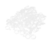 Toygogo 100pcs Appâts Bandes élastiques Bouillie Pellet Bagues en Caoutchouc pour La Pêche à La Carpe Appâts Pêche Transparents Brancards Taille 3mm 5mm 7mm - Clair, S