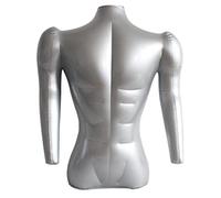 Toygogo Buste de Mannequin Homme Gonflable - pour Vêtements de Sport, Maillots de Bain - pour Vitrine de Magasin - 71cm