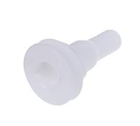 Toygogo Raccord Passe-Coque Droit Blanc Marin pour Tuyau, 3/4, 1, 1-1/2 Pouce - 19mm
