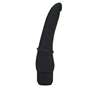 Vibromasseur en silicone noir faute vaginale anale gode pénis réaliste