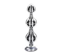 TOYJOY - DIAMOND STAR BEADS MEDIUM - PLUG PLATEADO