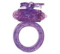 ToyJoy Flutter-Ring Vibrating Ring Amplificateur Sexuel Pourpre