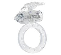 ToyJoy Flutter-Ring Vibrating Ring Amplificateur Sexuel Transparent