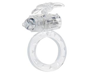 ToyJoy Flutter-Ring Vibrating Ring Amplificateur Sexuel Transparent