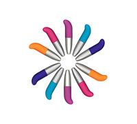 ToyJoy G-Spot Funky Vibrette Display de Mini Bullet Multicolore 10 Pièces
