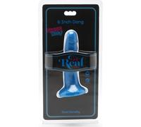 ToyJoy Gode ventouse Happy Dicks Get Real 15 cm Bleu