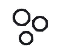 ToyJoy Manpower Anneau Pénien 3 Pièces Noir