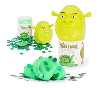 Toyland® 13cm (5") Shrek Pot de Boue - Comprend de la pâte gluante Verte, des confettis et Un Accessoire Porte-clés Personnage - Jouet d'éveil sensoriel pour Enfants