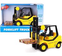 Toyland® 23 cm (9") Transpalette à Chariot élévateur à Friction - Échelle (1:16) - Jouet de Construction pour garçons avec lumières et Sons - 3 Ans et Plus