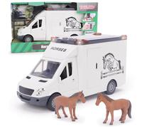 Toyland® 27 cm (11") Camion de Transport pour avec 2 Chevaux, lumières et Sons