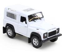 Toyland® 4 Pouces (10 cm) Die Cast Model Land Rover Defender Toy Car - Véhicules de Jeu (Blanc)