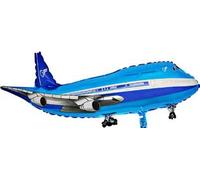 Toyland® 65 cm (26") Ballon en aluminium bleu avion - Décorations de fête pour enfants