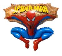 Toyland® 79cm (31") Palloncini in foil a forma di personaggio Spider Man che salta in oro - Palloncini per feste per bambini