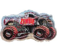 Toyland® 85 cm (33") Monster Jam " Zombie " Ballon aluminium - Ballons en forme de Monster Truck