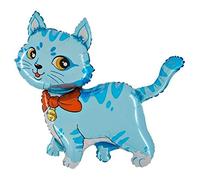 Toyland® 94 cm (37") Ballon en aluminium en forme de chat bleu - Décoration de fête pour enfants