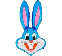 Toyland® 94cm (37") Ballon en forme de lapin - Ballons de Pâques (BLEU)