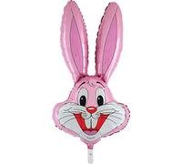 Toyland® 94cm (37") Bunny Shaped Balloon - Easter Balloons (BABY PINK)