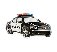 Toyland® 95 cm (37") Ballon en aluminium en forme de voiture de police noire - Décorations de fête pour enfants