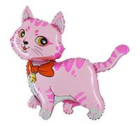 Toyland® 95 cm (37") Ballon en forme de chat rose - Décorations de fête pour enfants